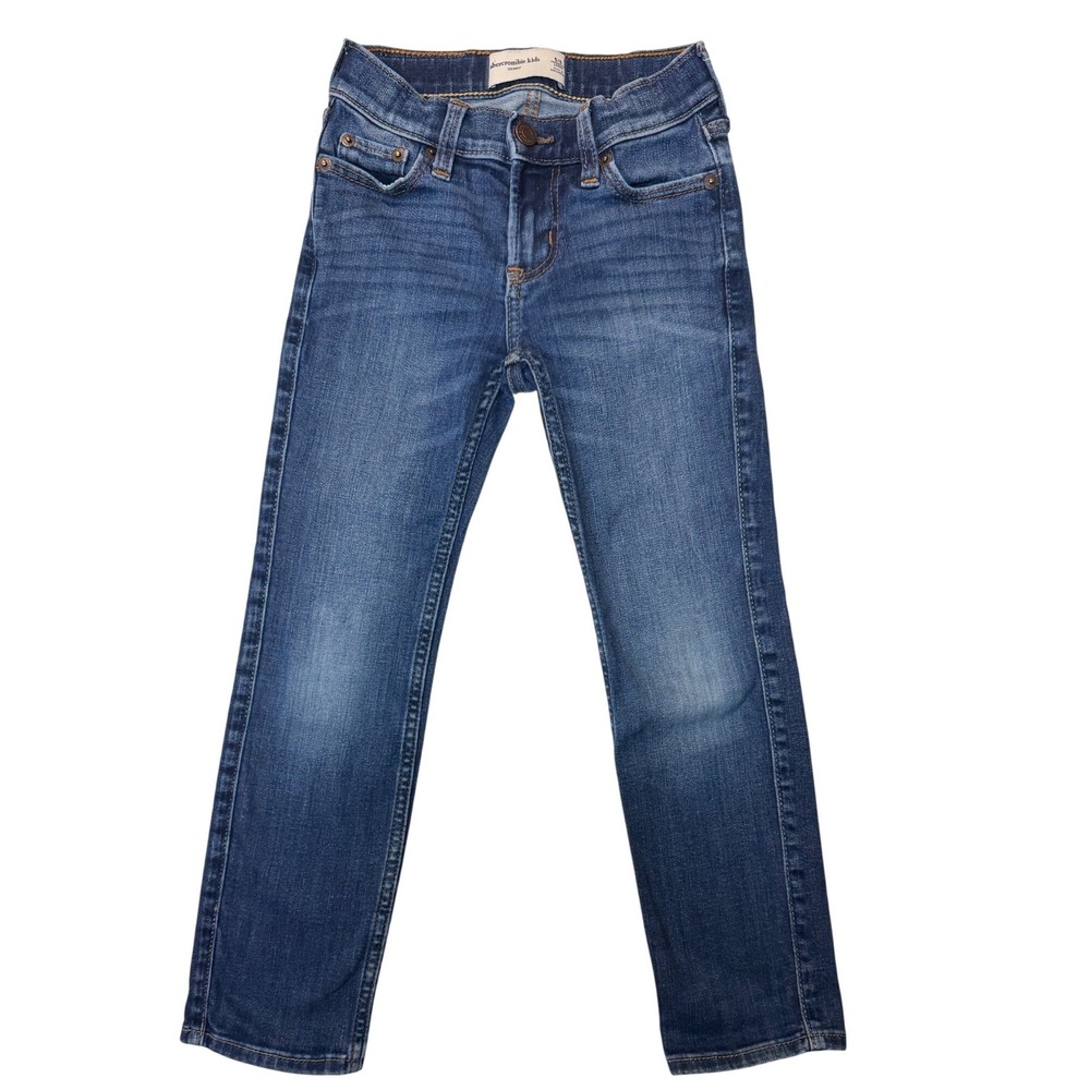 Abercrombie Kids Skinny Jeans 5/6 Long Adjustable Waist Dark Wash